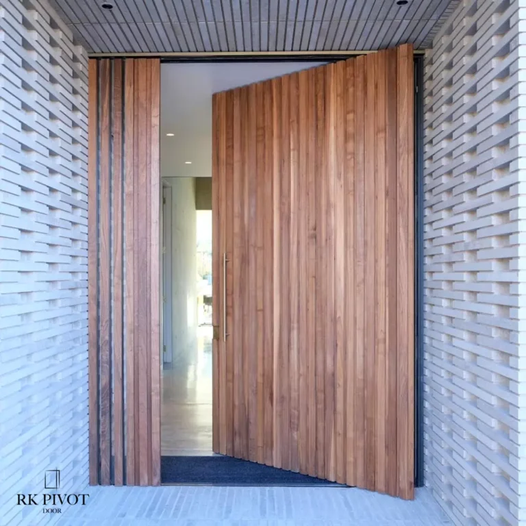 Drzwi aluminiowe w kolorze drewna - Drzwi wewnętrzne