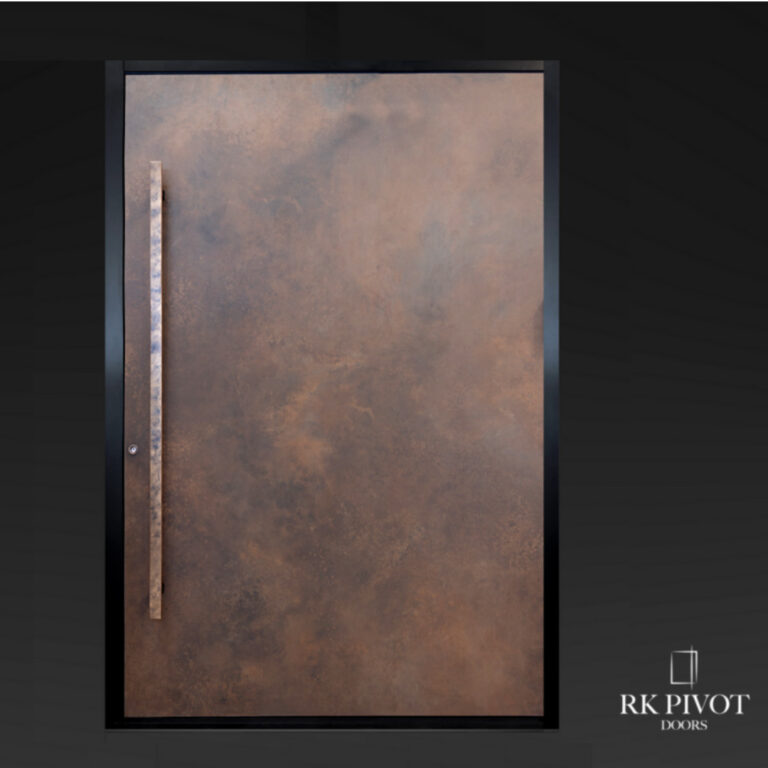 RK Pivot Doors - Drehtüren - Moderne Turen - Bronze glattes Fluessiges Metall
