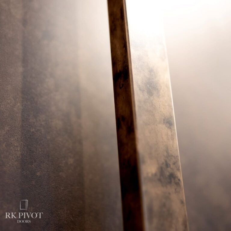 RK Pivot - brąz gładki - płynny metal nowoczesny