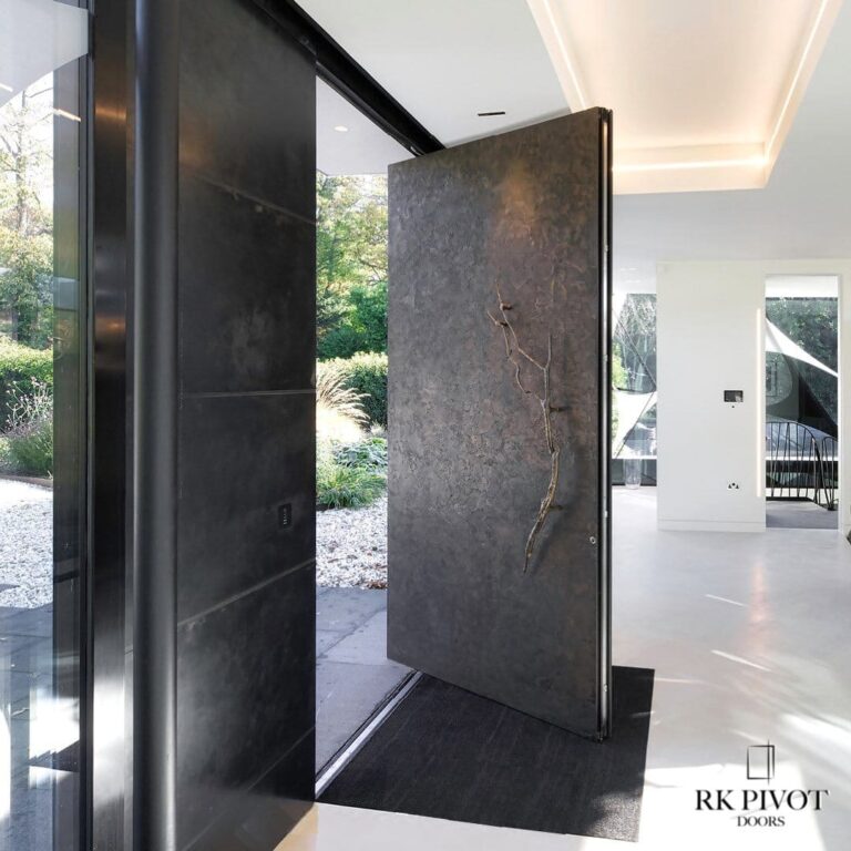 Porte d'ingresso esclusive RK - Pivot RK in bronzo testurizzato antico imperiale