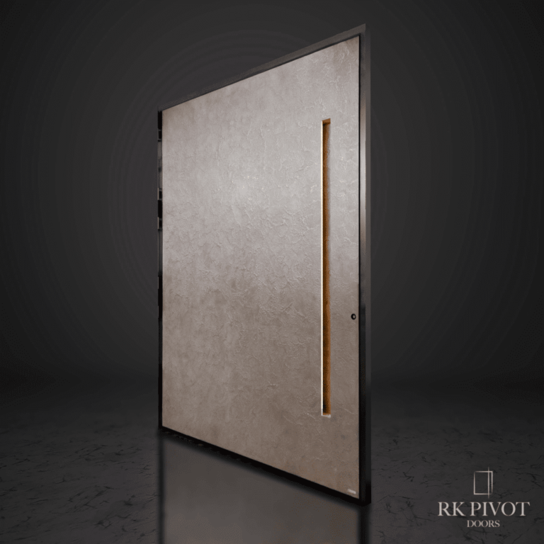 RK Pivot Doors - Windy Flüssigmetall-Außentüren aus Zinn
